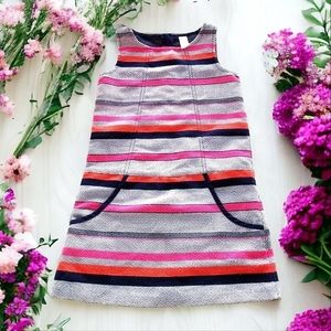 Cat & Jack Girls S 6/6X Dress Black JumperStripe